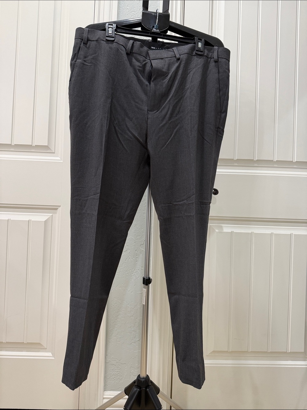 ASOS Men's Charcoal Slim Dress Trousers
